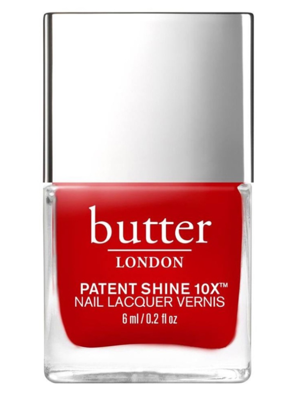 Butter London Patent Shine 10x Nail Lacquer – 0.2oz - Her Majesty’s Red